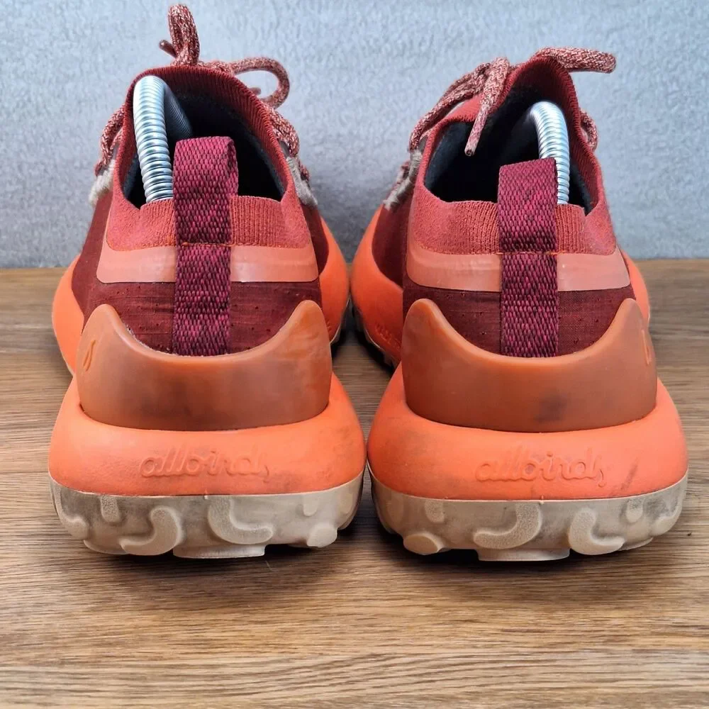 Allbirds SWT Men's 10 Trail Runner Sneakers Red Orange Lace-Up Sustainable
